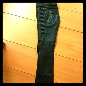 IRO 100% Leather Skinny Moto Pants NWOT